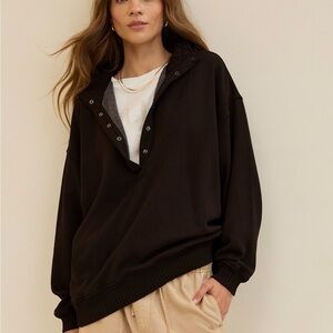 Aerie Oh Snap! Sweatshirt in deep earth